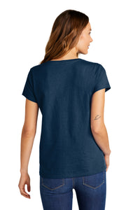 District Women's The Concert Tee V-Neck DT5002 - New Navy Back