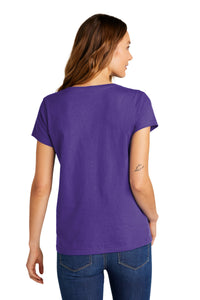 District Women's The Concert Tee V-Neck DT5002 - Purple Back