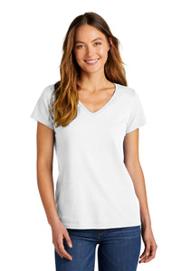 District Women's The Concert Tee V-Neck DT5002 - White