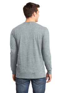 District - Young Mens The Concert Tee Long Sleeve - Heather Grey Back