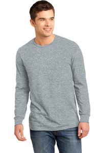 District - Young Mens The Concert Tee Long Sleeve - Heather Grey