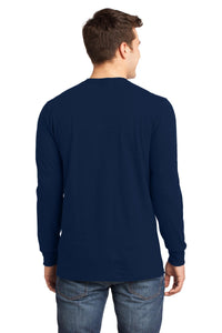 District - Young Mens The Concert Tee Long Sleeve - New Navy Back