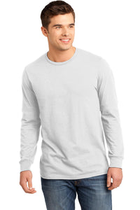 District - Young Mens The Concert Tee Long Sleeve - White