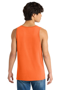 District The Concert Tank - Neon Orange Back
