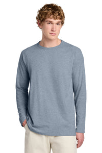 District Featherweight French Terry Long Sleeve Crewneck DT572 - Flint Blue Heather