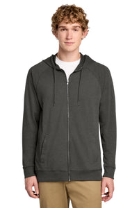 District Featherweight French Terry Full-Zip Hoodie DT573 - Washed Coal