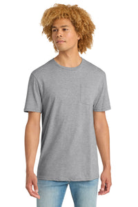 District Very Important Tee with Pocket - Light Heather Grey