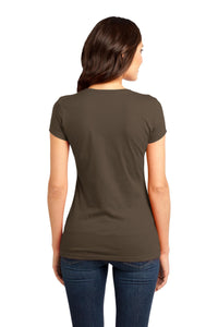 District Women's Fitted Very Important Tee - Brown Back