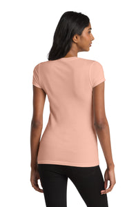 District Women's Fitted Very Important Tee - Dusty Peach Back