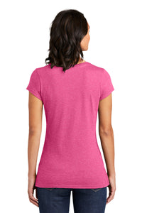 District Women's Fitted Very Important Tee - Fuchsia Frost Back