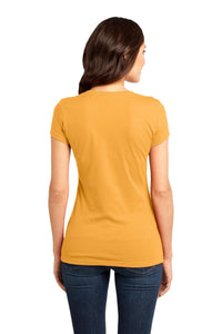 District Women's Fitted Very Important Tee - Gold Back
