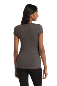 District Women's Fitted Very Important Tee - Heathered Brown Back