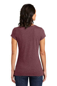 District Women's Fitted Very Important Tee - Heathered Cardinal Back