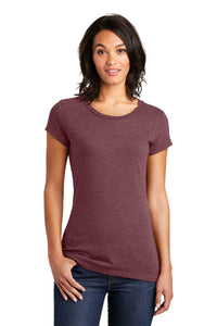 District Women's Fitted Very Important Tee - Heathered Cardinal