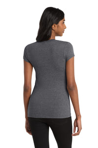 District Women's Fitted Very Important Tee - Heathered Charcoal Back