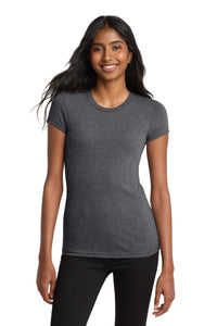 District Women's Fitted Very Important Tee - Heathered Charcoal