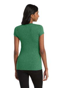 District Women's Fitted Very Important Tee - Heathered Kelly Green Back