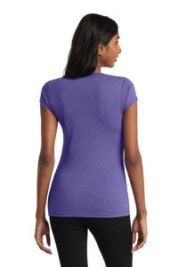 District Women's Fitted Very Important Tee - Heathered Purple Back