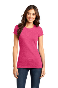 District Women's Fitted Very Important Tee - Heathered Watermelon