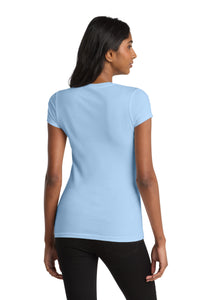 District Women's Fitted Very Important Tee - Ice Blue Back
