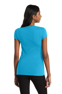 District Women's Fitted Very Important Tee - Light Turquoise Back