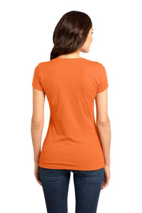 District Women's Fitted Very Important Tee - Orange Back