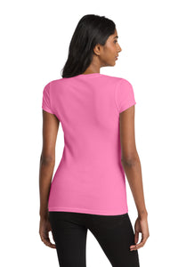 District Women's Fitted Very Important Tee - True Pink Back