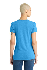 District  Women's Very Important Tee - Heathered Bright Turquoise Back