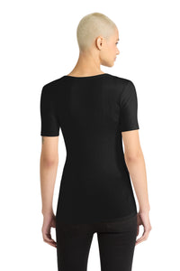 District Women's V.I.T.Rib Scoop Neck Tee DT6020 - Black Back