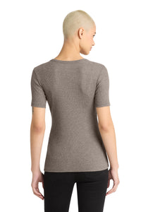 District Women's V.I.T.Rib Scoop Neck Tee DT6020 - Grey Frost Back