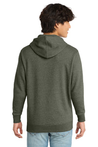District V.I.T.Fleece Hoodie DT6100 - Heathered Olive Back