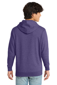 District V.I.T.Fleece Hoodie DT6100 - Heathered Purple Back