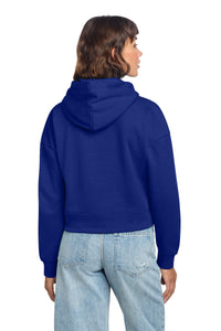 District Women's V.I.T. Fleece Hoodie DT6101 - Deep Royal Back