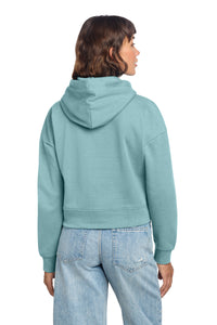 District Women's V.I.T. Fleece Hoodie DT6101 - Eucalyptus Blue Back