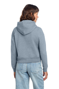 District Women's V.I.T. Fleece Hoodie DT6101 - Flint Blue Heather Back