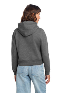 District Women's V.I.T. Fleece Hoodie DT6101 - Heathered Charcoal Back