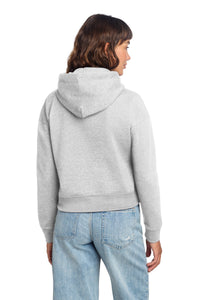 District Women's V.I.T. Fleece Hoodie DT6101 - Light Heather Grey Back