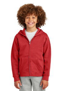 District Youth V.I.T. Fleece Full-Zip Hoodie DT6102Y - Classic Red