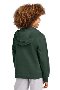 District Youth V.I.T. Fleece Full-Zip Hoodie DT6102Y - Forest Green Back