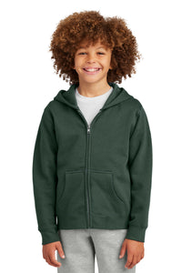 District Youth V.I.T. Fleece Full-Zip Hoodie DT6102Y - Forest Green
