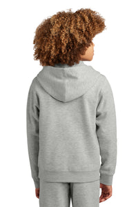 District Youth V.I.T. Fleece Full-Zip Hoodie DT6102Y - Light Heather Grey Back