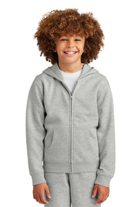 District Youth V.I.T. Fleece Full-Zip Hoodie DT6102Y - Light Heather Grey