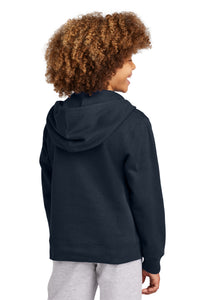 District Youth V.I.T. Fleece Full-Zip Hoodie DT6102Y - New Navy Back