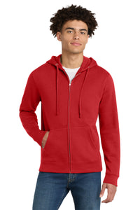 District V.I.T.Fleece Full-Zip Hoodie DT6102 - Classic Red