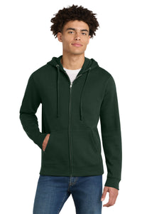 District V.I.T.Fleece Full-Zip Hoodie DT6102 - Forest Green