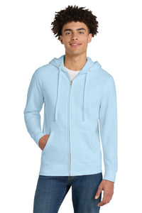 District V.I.T.Fleece Full-Zip Hoodie DT6102 - Ice Blue
