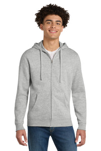 District V.I.T.Fleece Full-Zip Hoodie DT6102 - Light Heather Grey