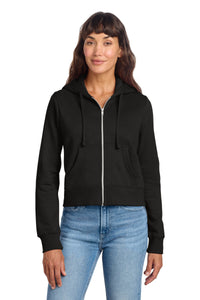 District Women's V.I.T. Fleece Full-Zip Hoodie DT6103 - Black