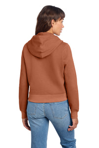 District Women's V.I.T. Fleece Full-Zip Hoodie DT6103 - Desert Rose Back