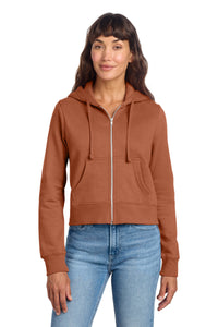 District Women's V.I.T. Fleece Full-Zip Hoodie DT6103 - Desert Rose
